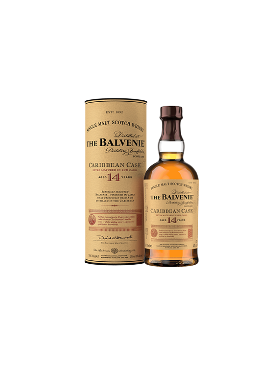 Whisky Balvenie 14YO Caribbean Cask 0,7L 43% w tubusie