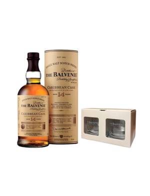 Whisky Balvenie 14YO Caribbean Cask + 2 Szklanki