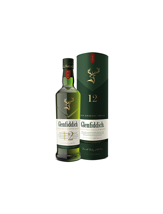 Whisky Glenfiddich 12YO 0,7L 40% w tubusie