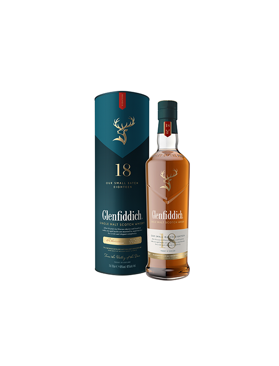 Whisky Glenfiddich 18YO 0,7L 40% w tubusie