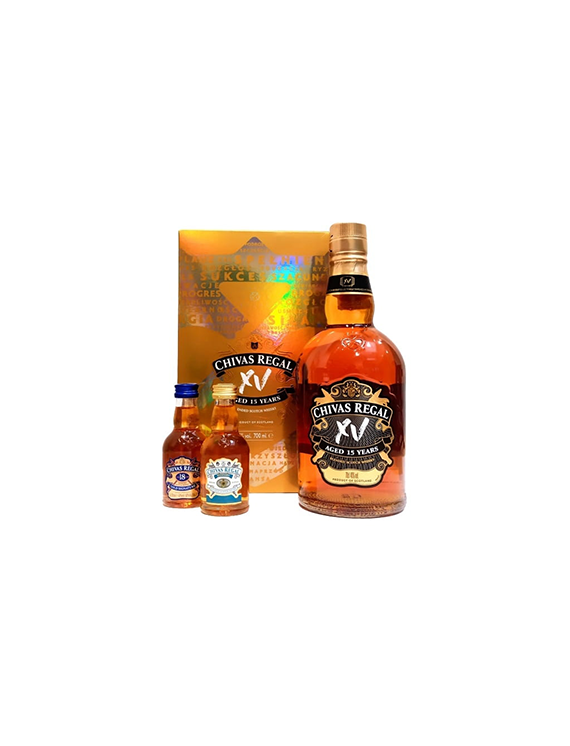Whisky Chivas Regal XV 15YO 0,7L 40% z dwoma miniaturkami 2x0,05L