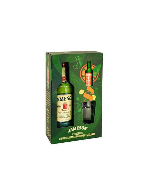 Whiskey Jameson 0,7L 40% zestaw ze szklanką i miniaturką