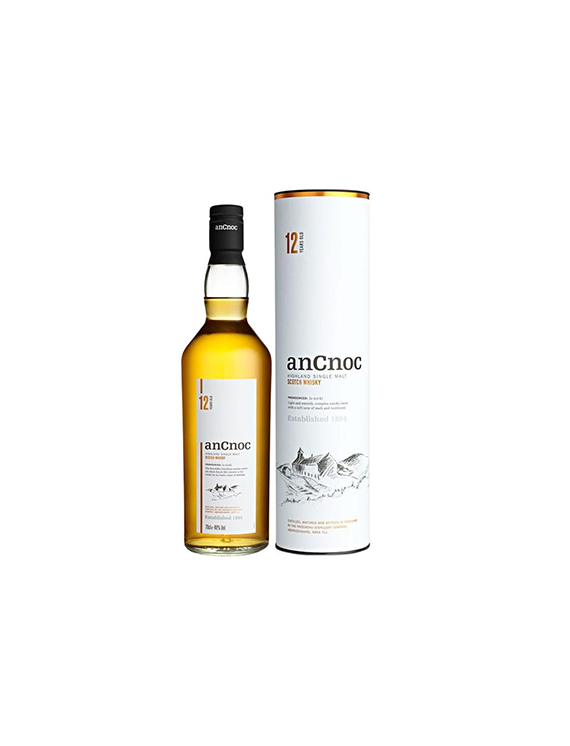 Whisky anCnoc 12YO 0,7L w tubie
