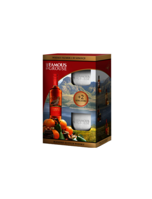 Whisky Famous Grouse Sherry Cask zestaw z dwoma szklankami