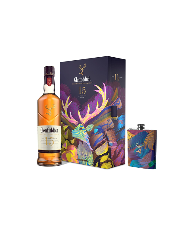 Whisky Glenfiddich 15YO z piersiówką Chinese New Year 2023