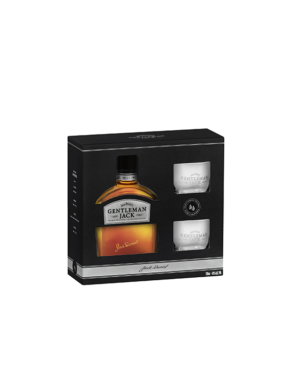 Tennessee Whiskey Jack Daniel's Gentleman zestaw z dwoma szklankami