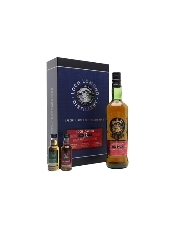 Whisky Loch Lomond 12YO 0,7L 46% + Miniaturki