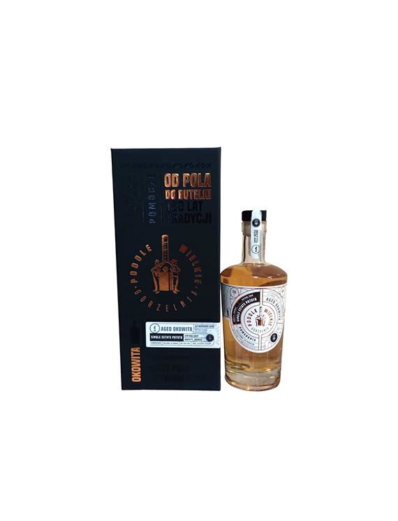 Okowita Podole Wielkie Ziemniak 4YO EX-BOURBON CASK 0,7L 44% w opakowaniu