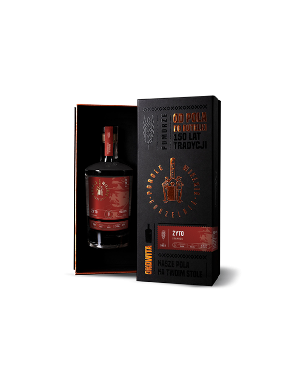 Okowita Podole Wielkie Żyto 2022 0,7L 43% w opakowaniu