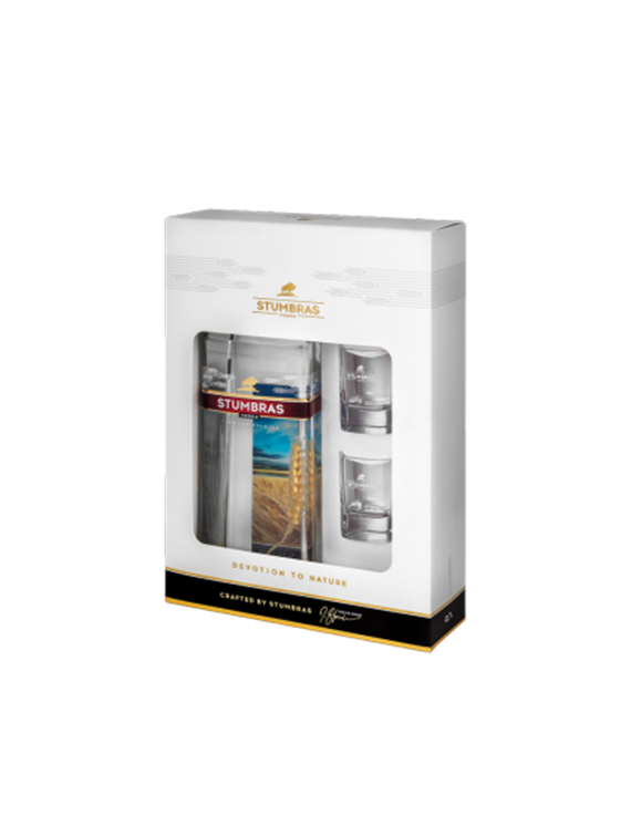 Wódka Stumbras 0,7L 40% z kieliszkami