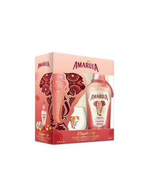 Likier Amarula Raspberry & Chocolate + 2 Szklanki