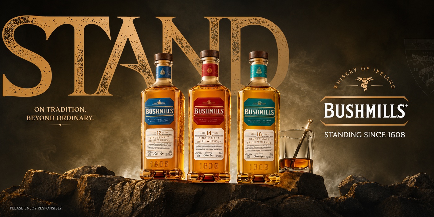 Whiskey of Irleland Bushmills banner