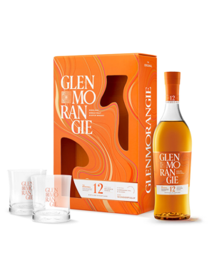 Whisky Glenmorangie 12YO Original 0,7L + Szklanki