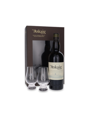 Whisky Port Askaig 8YO 0,7L + 2 szklanki