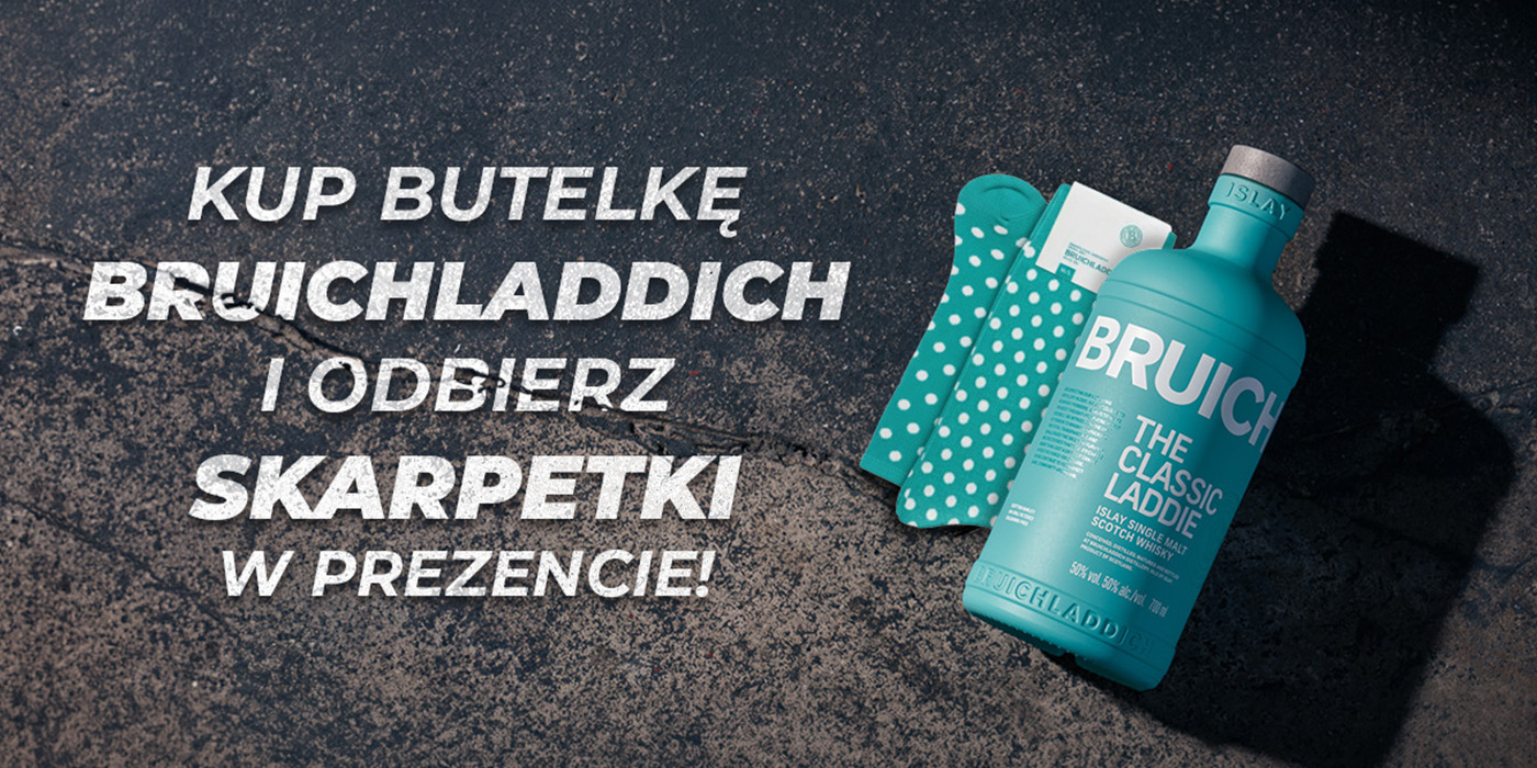 Butelka Bruichladdich + skarpetki